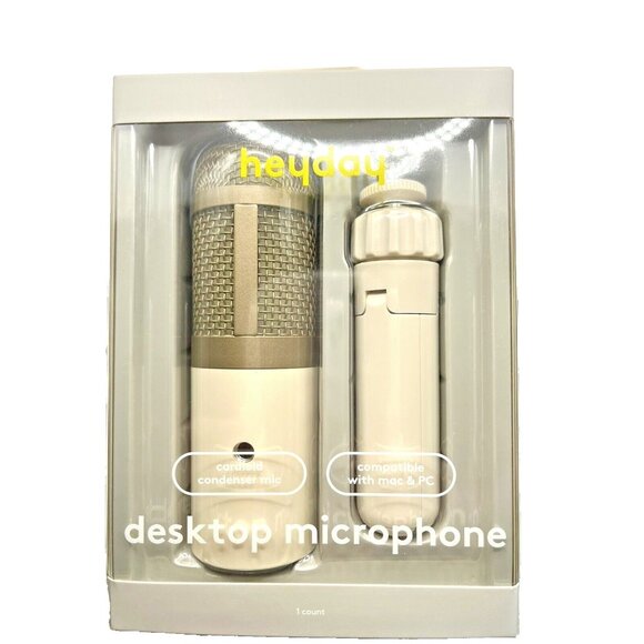 Heyday Desktop Microphone Stone White BRAND NEW - Picture 1 of 13